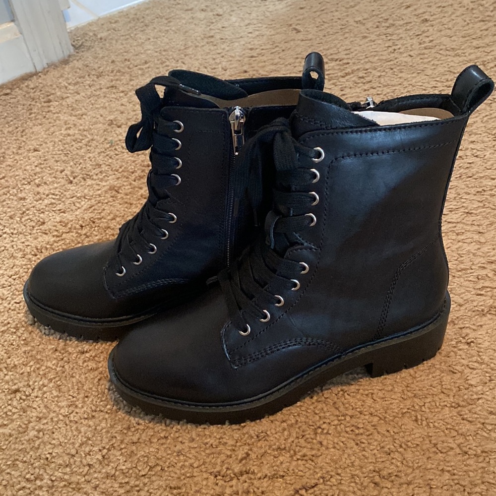 New Steve Madden Checker combat boots